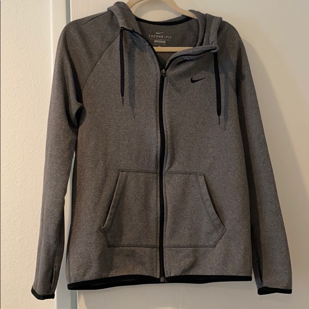 Grey Nike Zip up Jacket